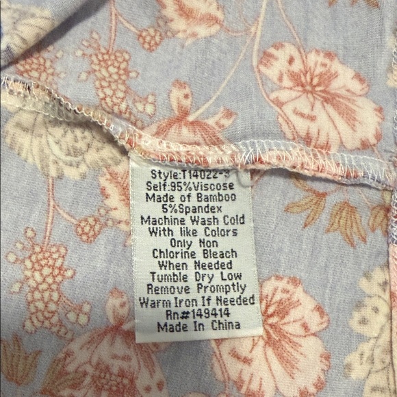 Johnny Was Multicolor Floral Patchwork Tee - Picture 5 of 5